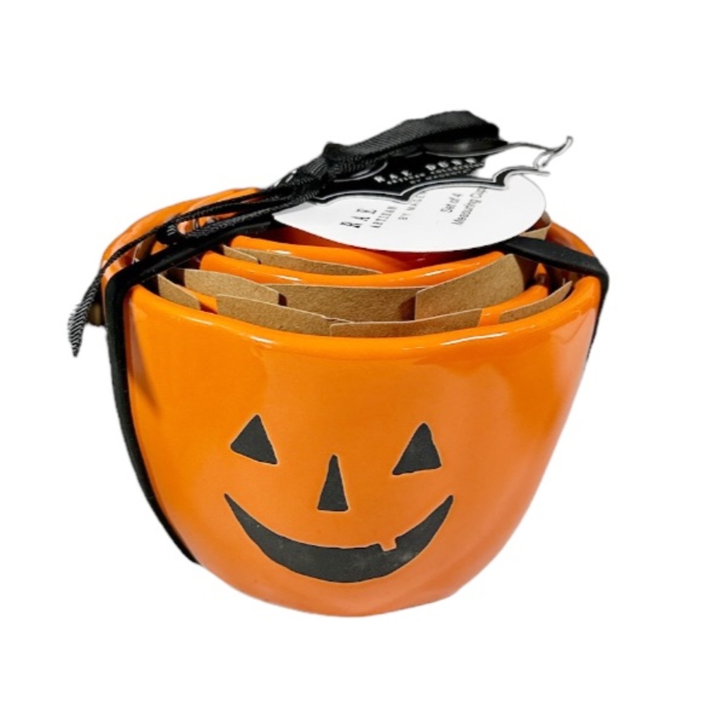 NEW Rae Dunn TRICK OR TREAT EEK! SPOOKY BOO! Halloween Measuring Cups